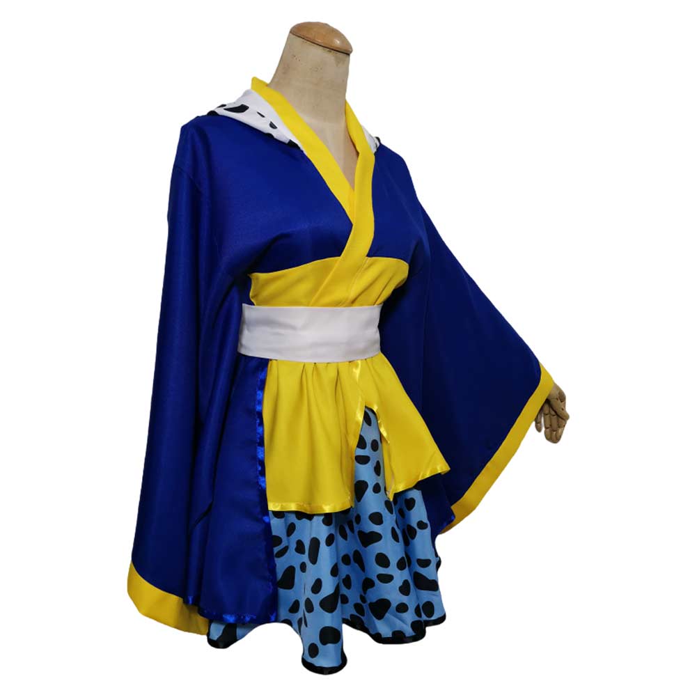 Anime One Piece Trafalgar D. Water Law Kimono Cosplay Costume Outfits Halloween Carnival Suit