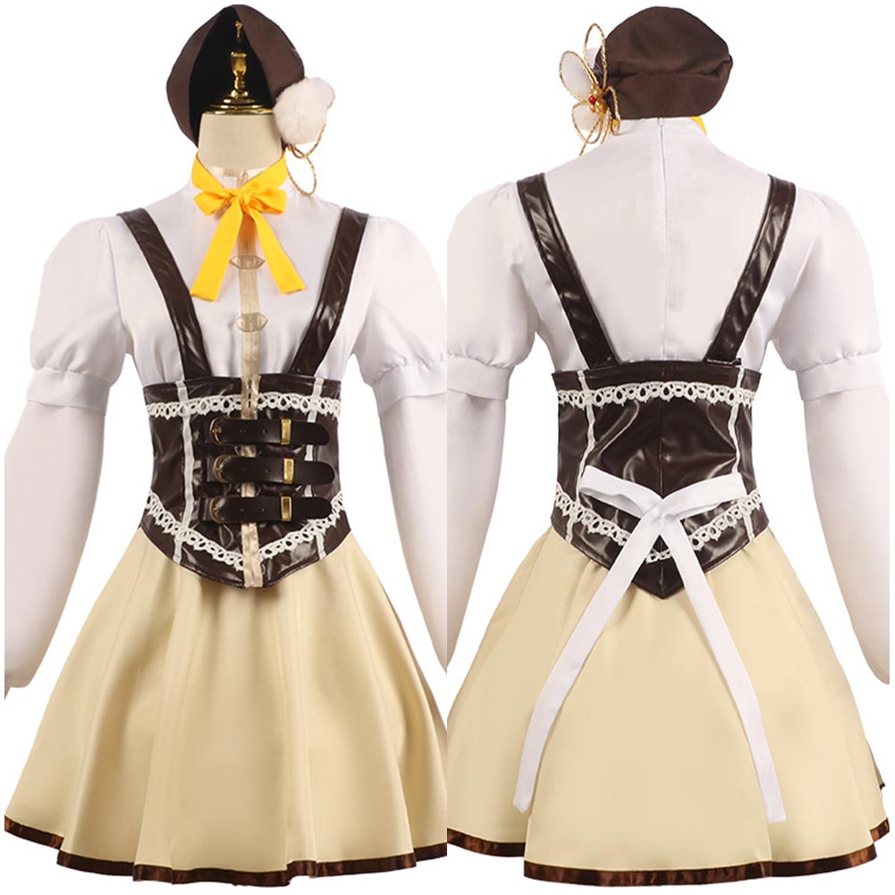 Anime Puella Magi Madoka Magica Mami Tomoe Cosplay Costume Halloween Carnival Party Suit