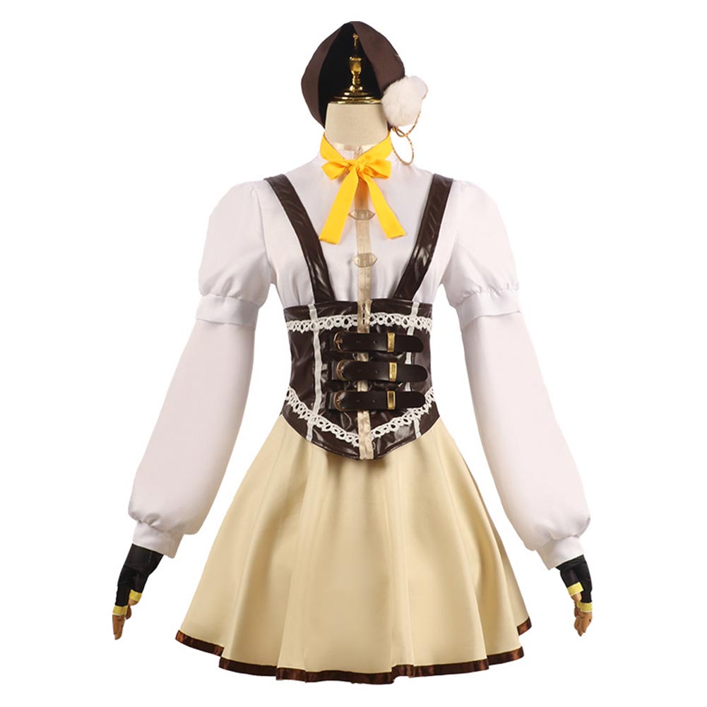 Anime Puella Magi Madoka Magica Mami Tomoe Cosplay Costume Halloween Carnival Party Suit