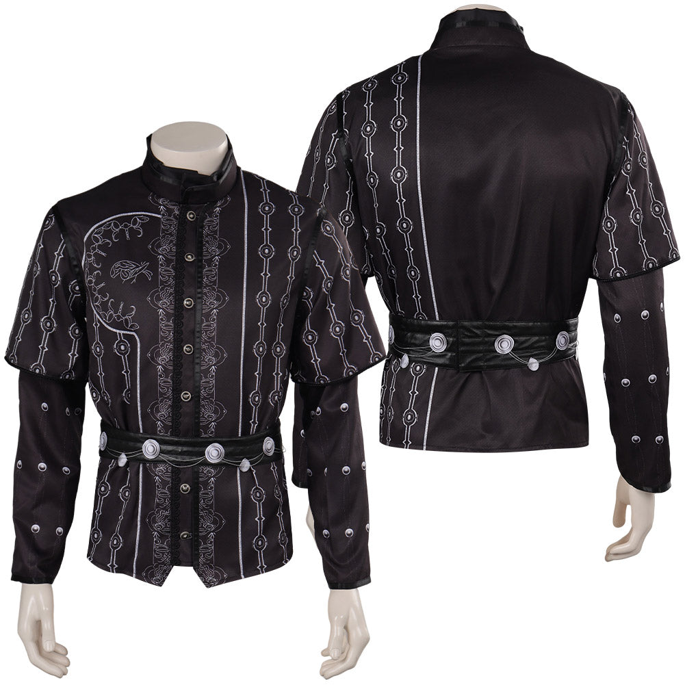 Baldur's Gate Astarion black Jacket Cosplay Costume Outfits Halloween Carnival Suit