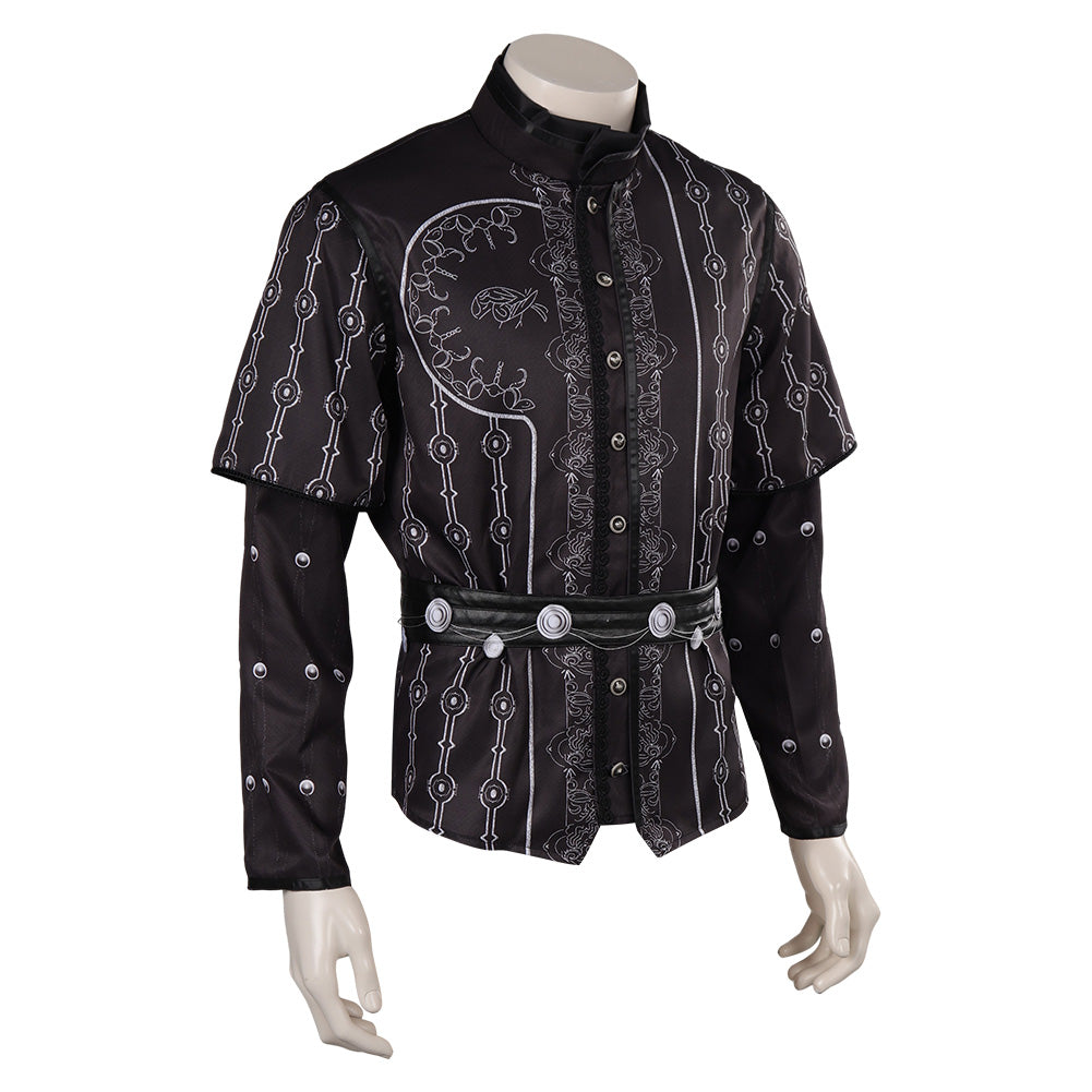 Baldur's Gate Astarion black Jacket Cosplay Costume Outfits Halloween Carnival Suit