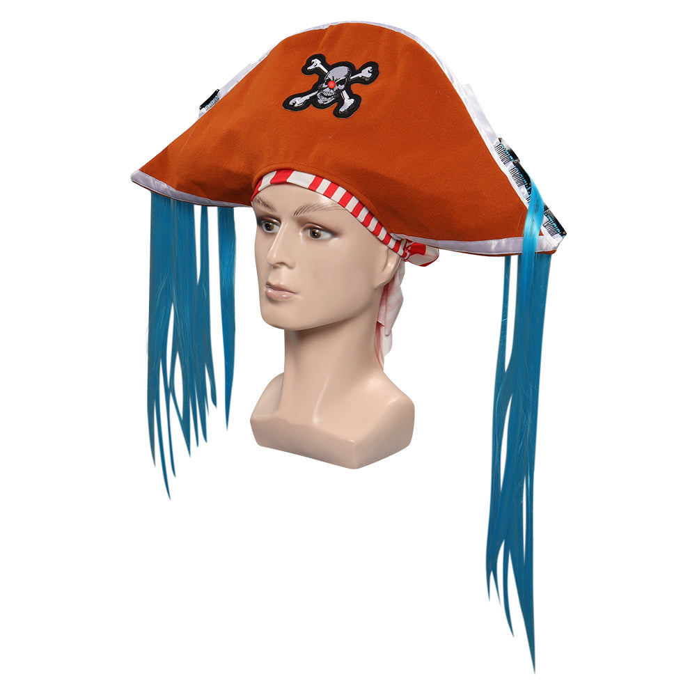 Buggy Cosplay Cap Headgear Halloween Carnival Cosplay Accessories Anime One Piece Pirate Hat