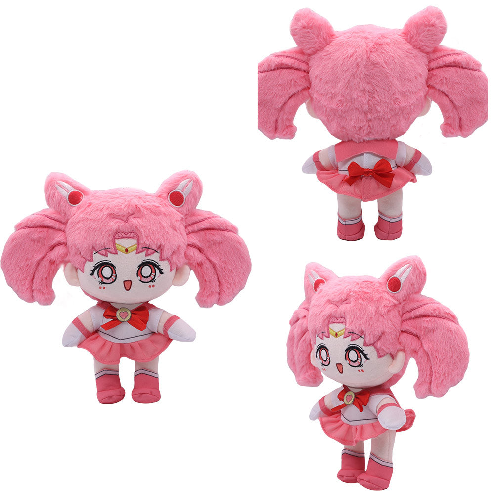 Chibiusa Plush Sailor Moon Toys Pink Cartoon Soft Stuffed Dolls Mascot Birthday Xmas Gift