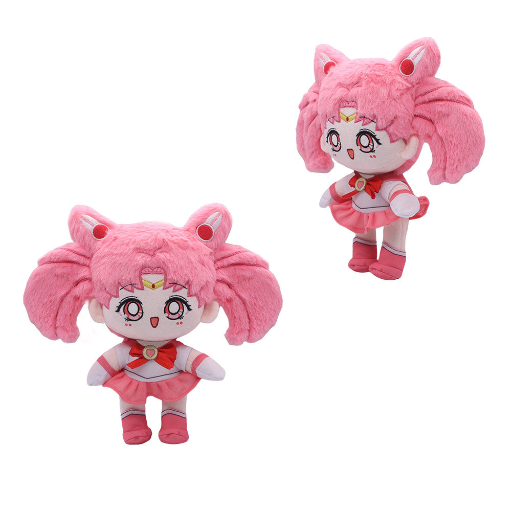 Chibiusa Plush Sailor Moon Toys Pink Cartoon Soft Stuffed Dolls Mascot Birthday Xmas Gift