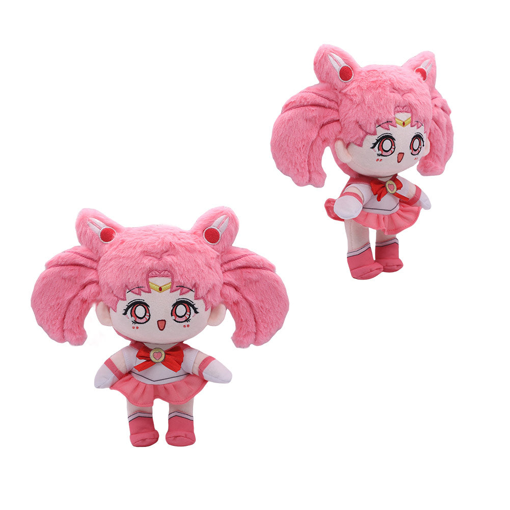 Chibiusa Plush Sailor Moon Toys Pink Cartoon Soft Stuffed Dolls Mascot Birthday Xmas Gift