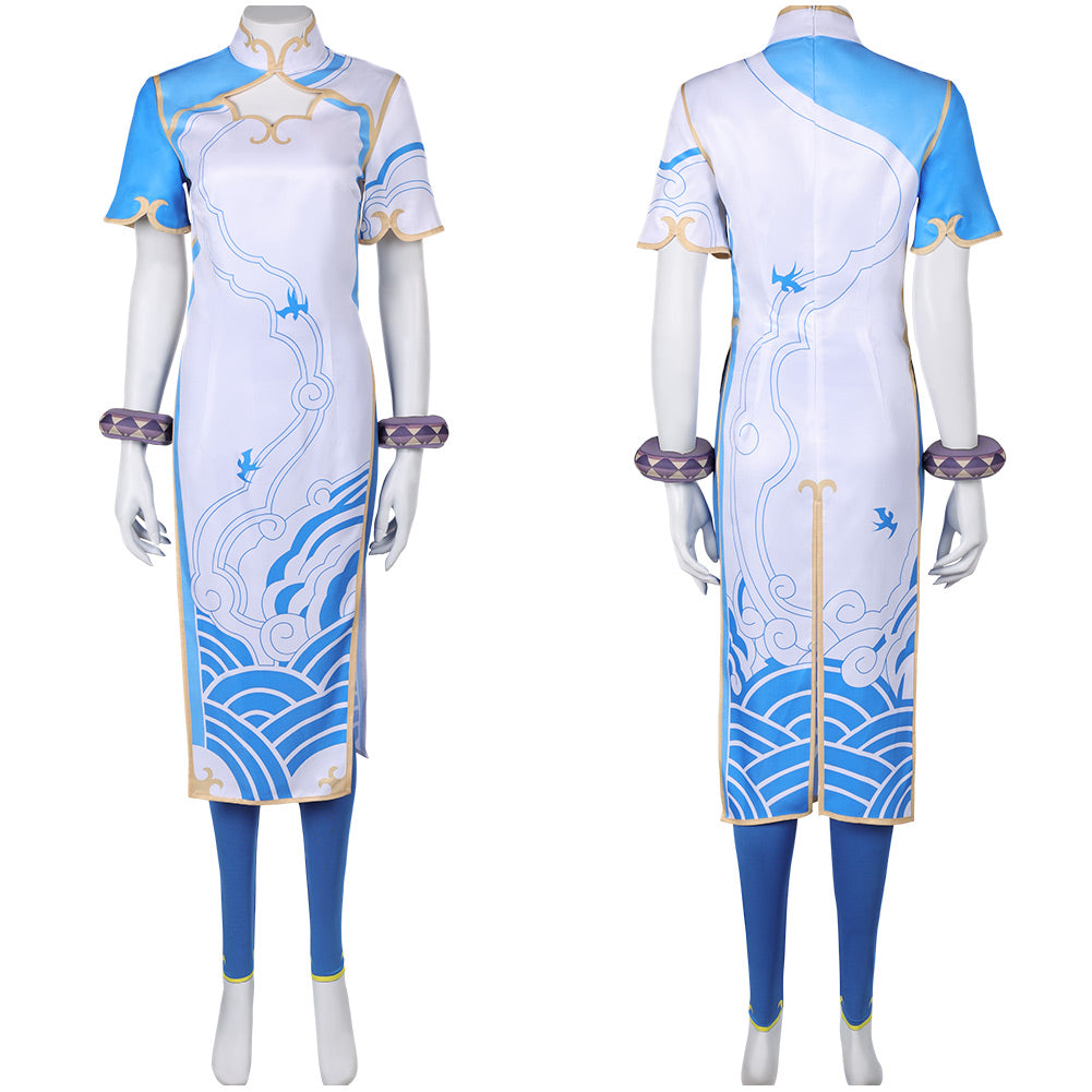 Chun Li combat uniform Street Fighter Cosplay Costume Outfits