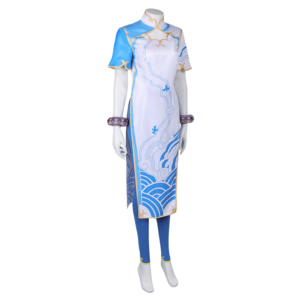 Chun Li combat uniform Street Fighter Cosplay Costume Outfits