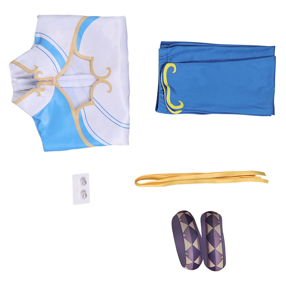 Chun Li combat uniform Street Fighter Cosplay Costume Outfits