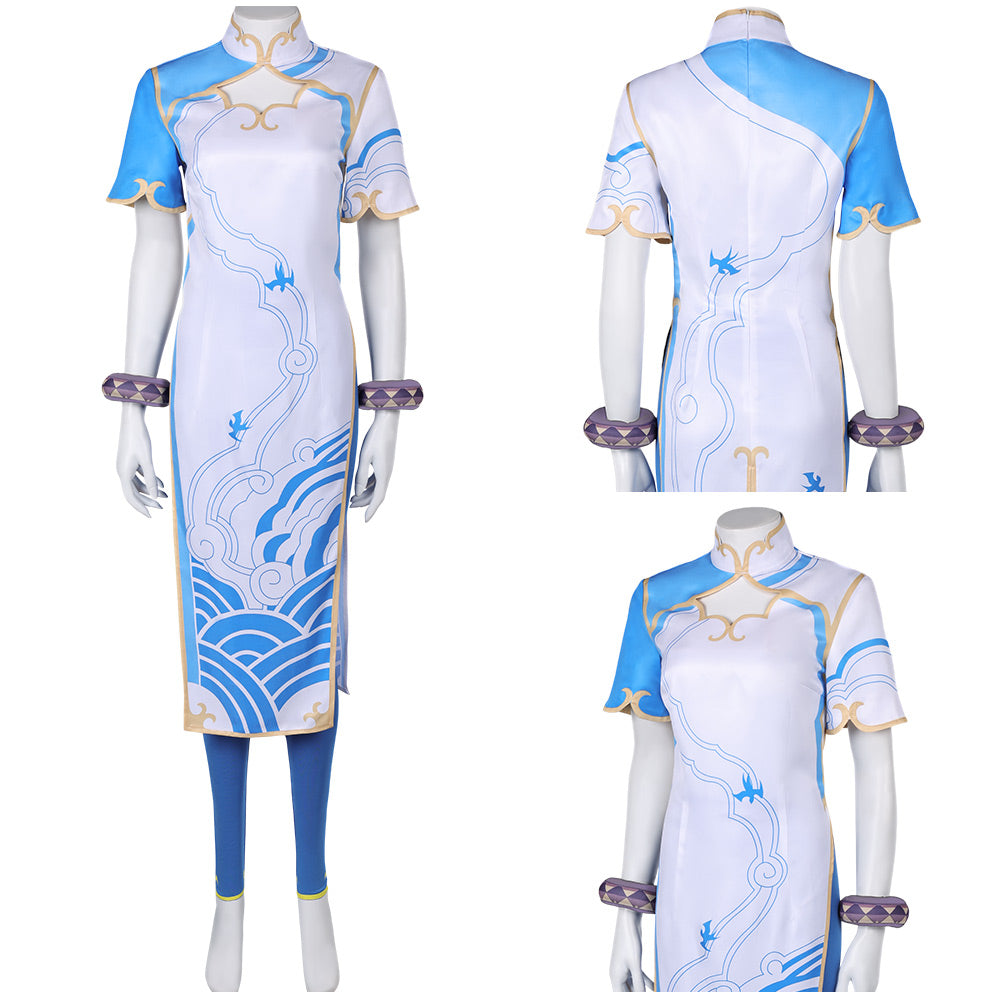 Chun Li combat uniform Street Fighter Cosplay Costume Outfits