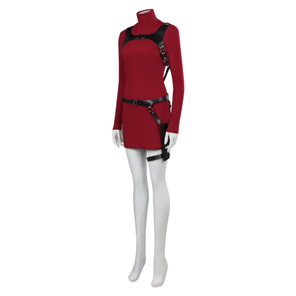 Resident Evil 4 Remake Biohazard Ada Wong Cosplay Costume Halloween Carnival Party Disguise Suit