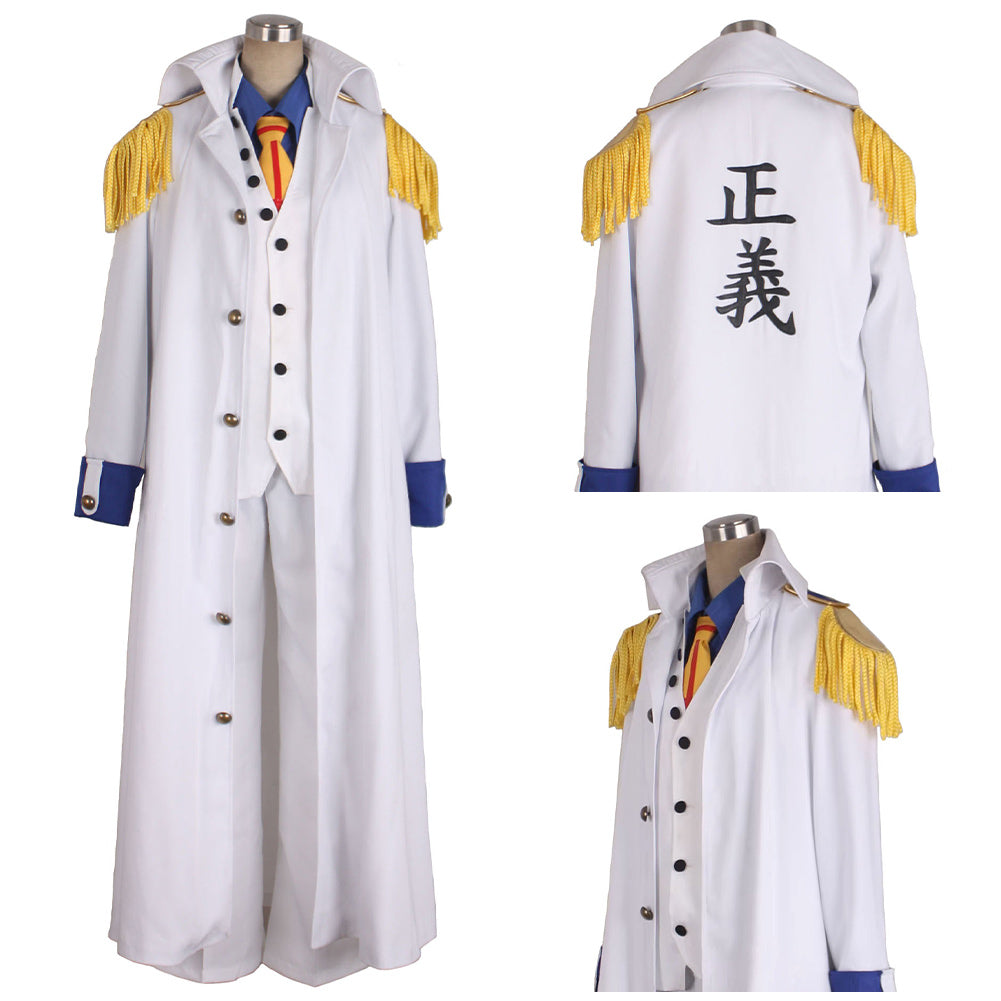 One Piece Kuzan Aokiji Cosplay Costume Outfits Halloween Carnival Party Disguise Suits