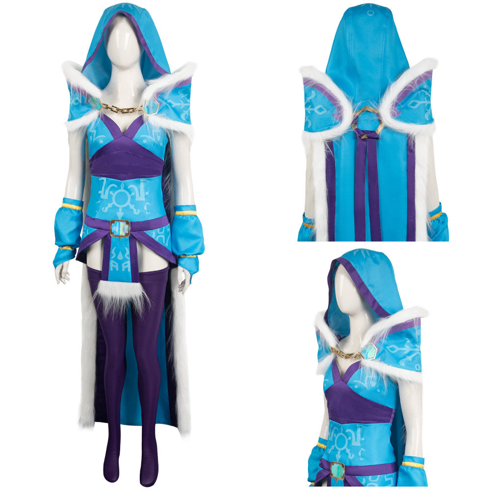 Dota Crystal Maiden Cosplay Costume Halloween Carnival Outfits