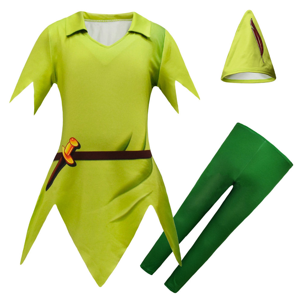 Peter Pan Kids Children Cosplay Costume Outfits Halloween Carnival Party Disguise Suit