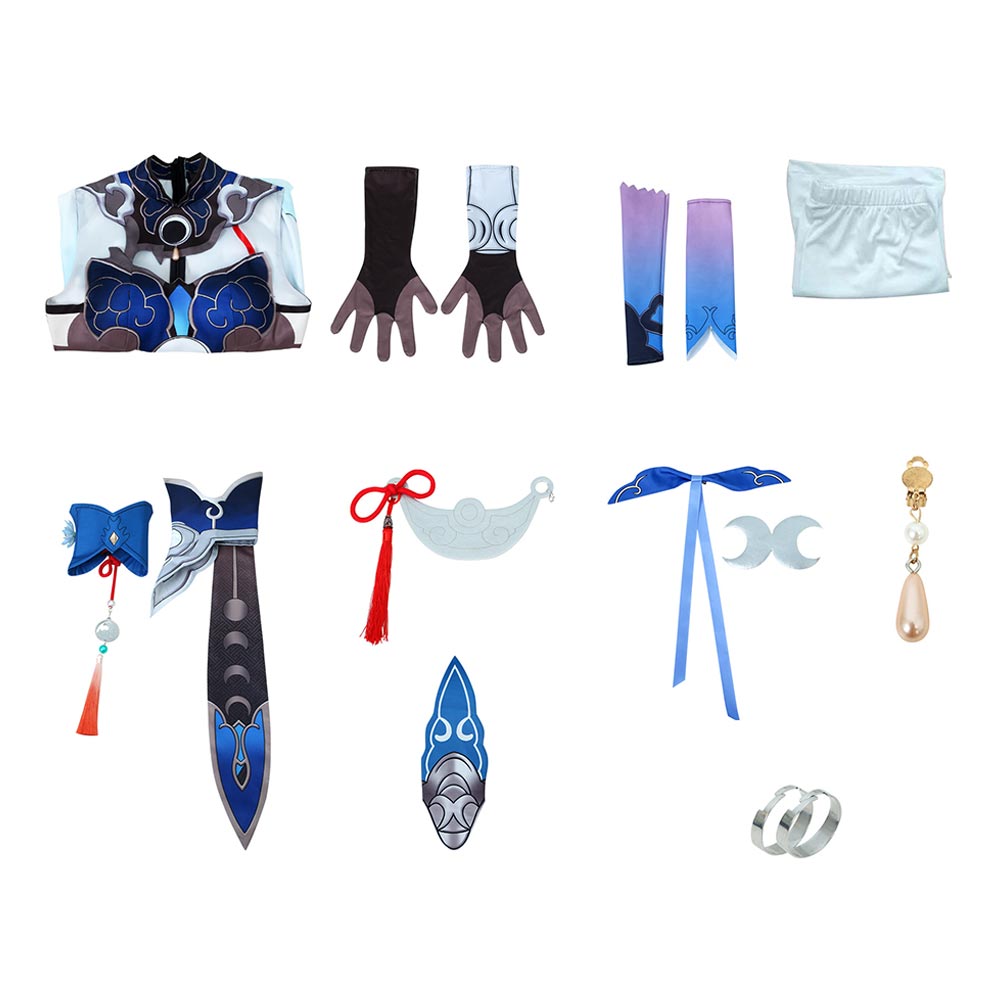 Honkai: Star Rail Jingliu Cosplay Costume Outfits Halloween Carnival Party Disguise Suit