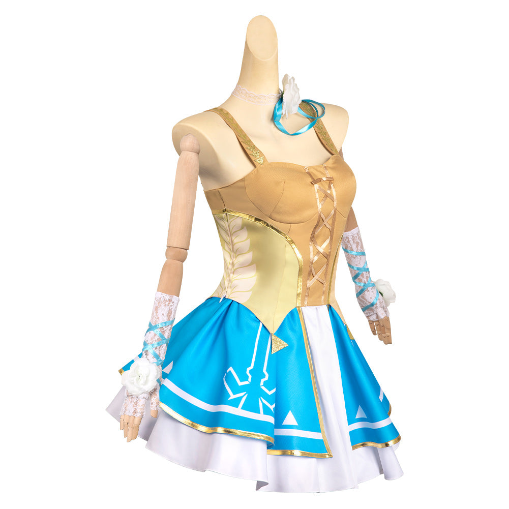 Princess Zalda Cosplay Costume Halloween Carnival Party Outfits