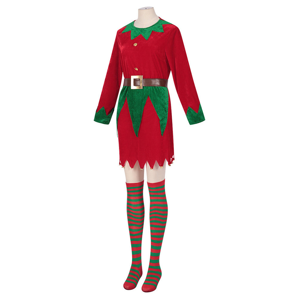 Elf Christmas Costume Women Dress Christmas Cosplay Outfits