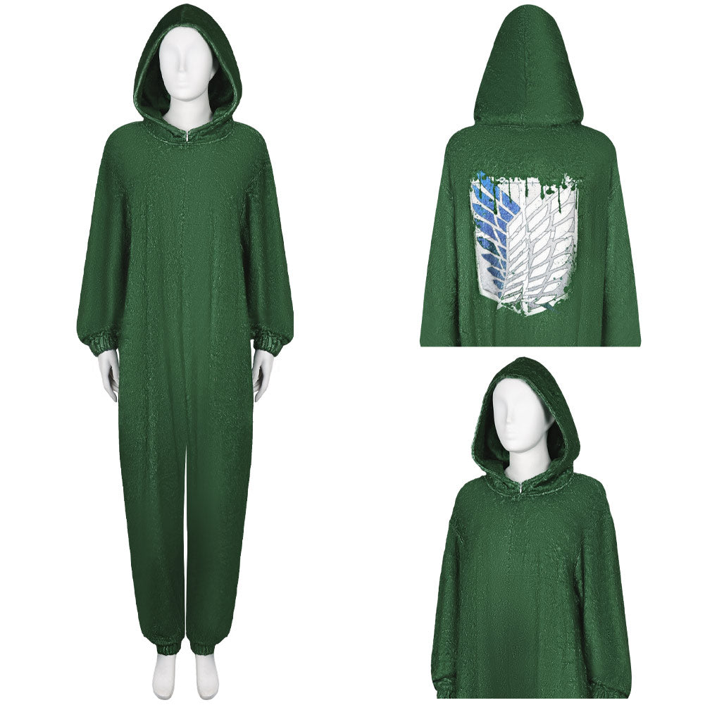 Eren Yeager Wings of Dreedom Pajamas Attack on Titan Levi Ackerman Sleepwear Cosplay Costume 