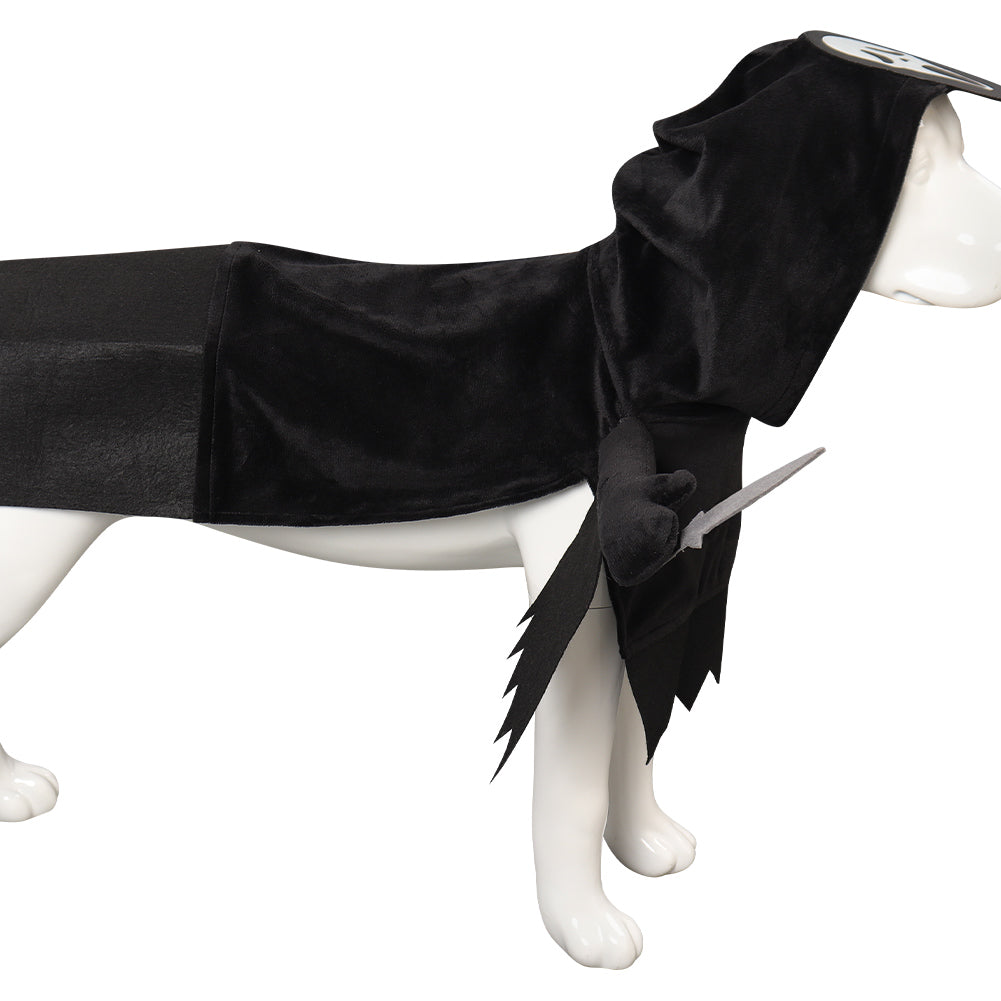 Ghost Pet Dog Cosplay Costume Dogs black Halloween Clothes XS-L