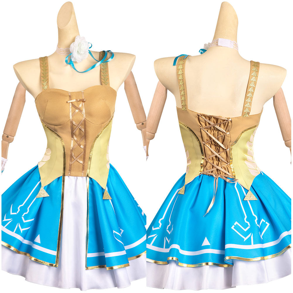 Princess Zalda Cosplay Costume Halloween Carnival Party Outfits