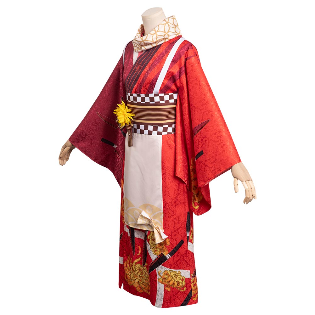 Chainsaw Man Higashiyama Kobeni Hyakkiyakou Kimono Cosplay Costume Outfits Halloween Carnival Party Disguise Suit DISFRAZDEDIADEBRUJAS.ES®