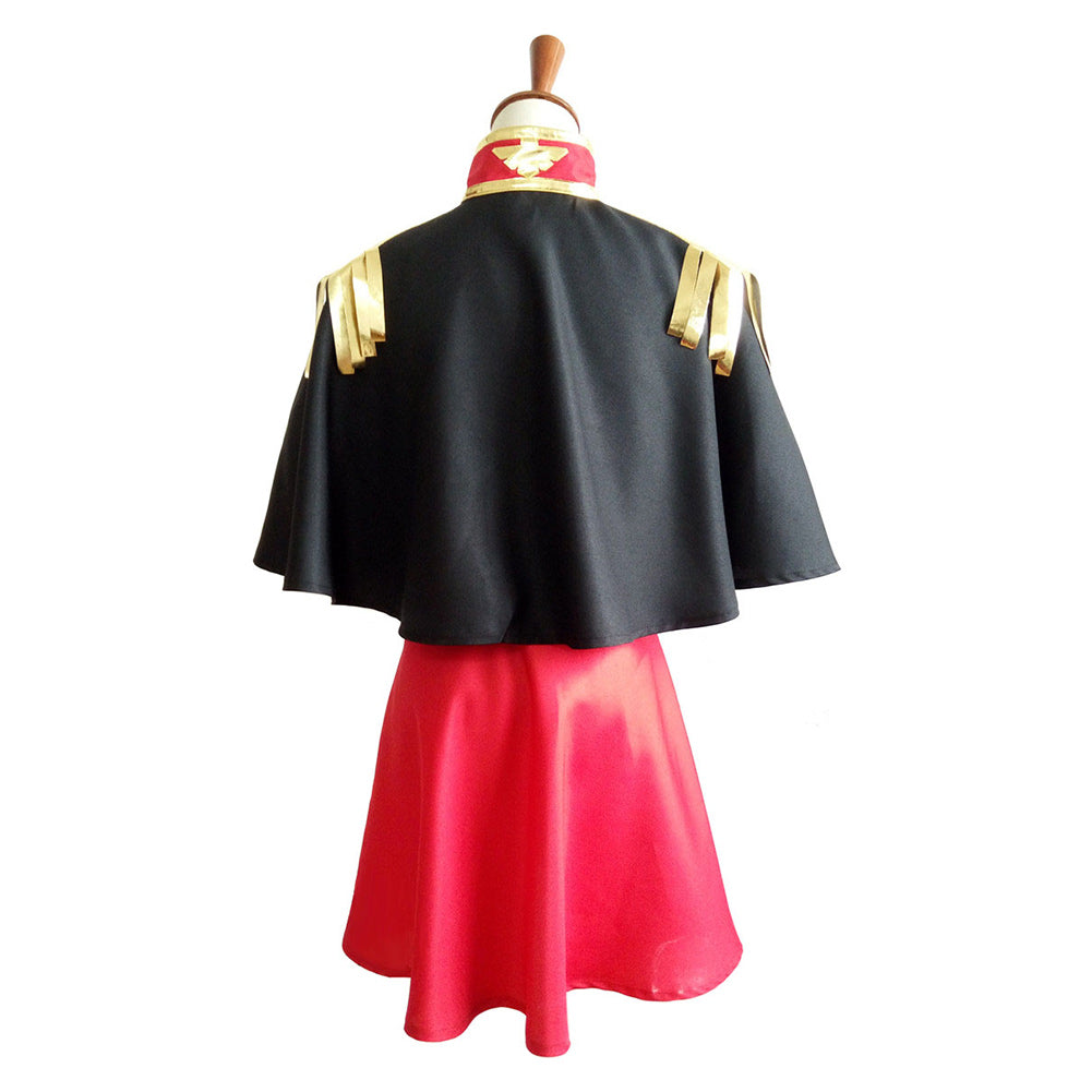 Mobile Suit Gundam  Char Aznable Female Cosplay Costume Halloween Carnival Party Disguise Suit