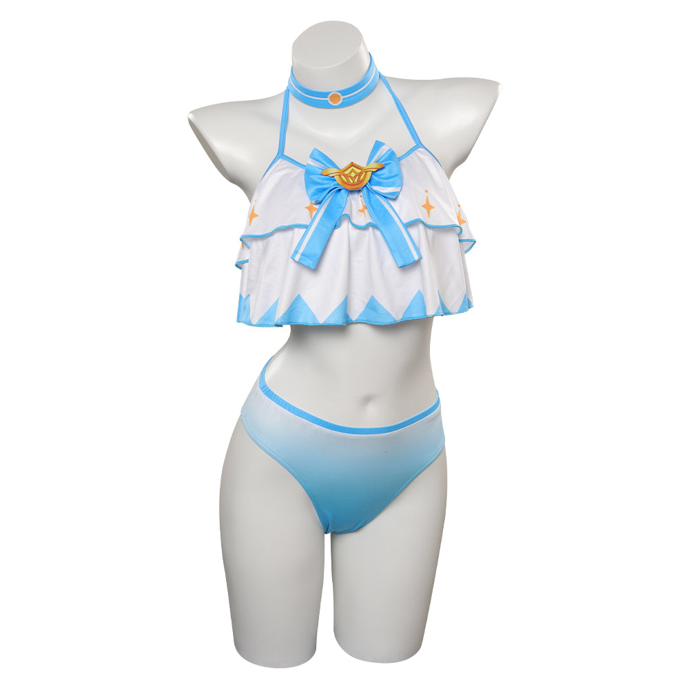 Genshin Impact Lumine Cosplay Costume Halloween Carnival Party Disguise Swimsuit