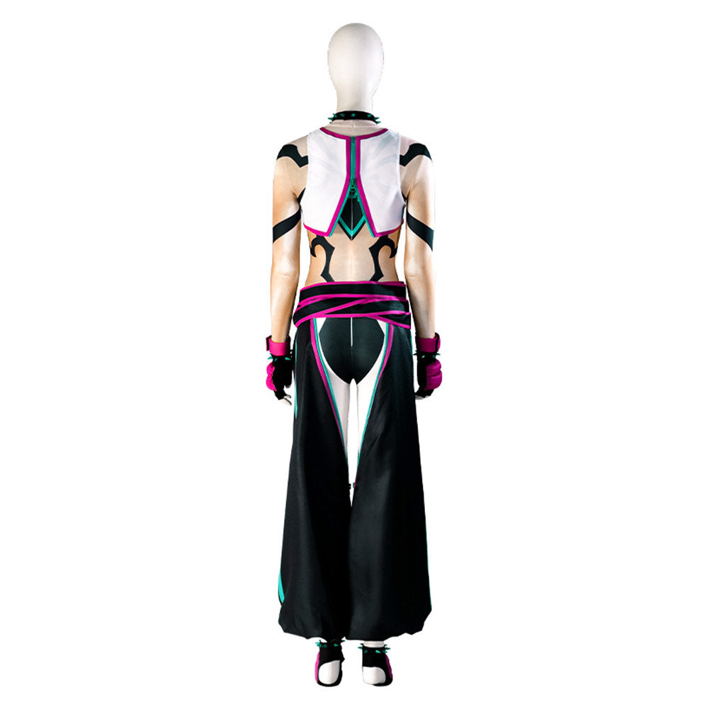 Street Fighter Han Juri SF Cosplay Costume Outfits Halloween Carnival Suit