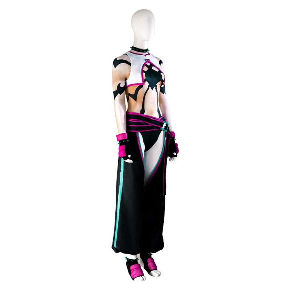 Street Fighter Han Juri SF Cosplay Costume Outfits Halloween Carnival Suit