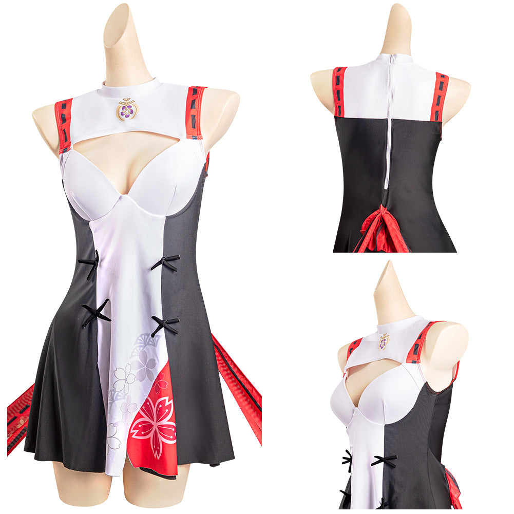 Genshin Impact Yae Miko Cosplay Costume Swimsuit Outfits Halloween Carnival Suit