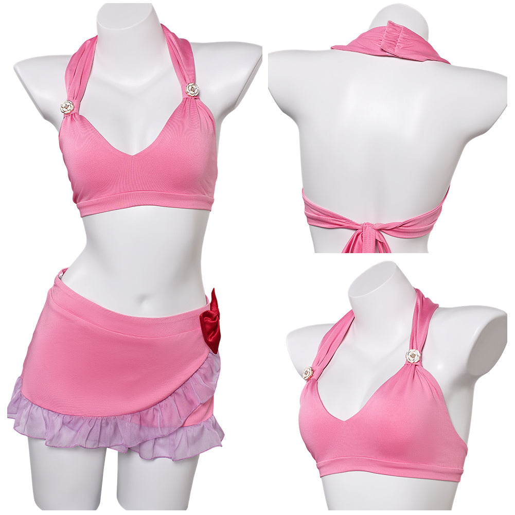 Final Fantasy 7 Rebirth Aerith Gainsborough Swimwear Cosplay Costume Halloween Carnival Outfits