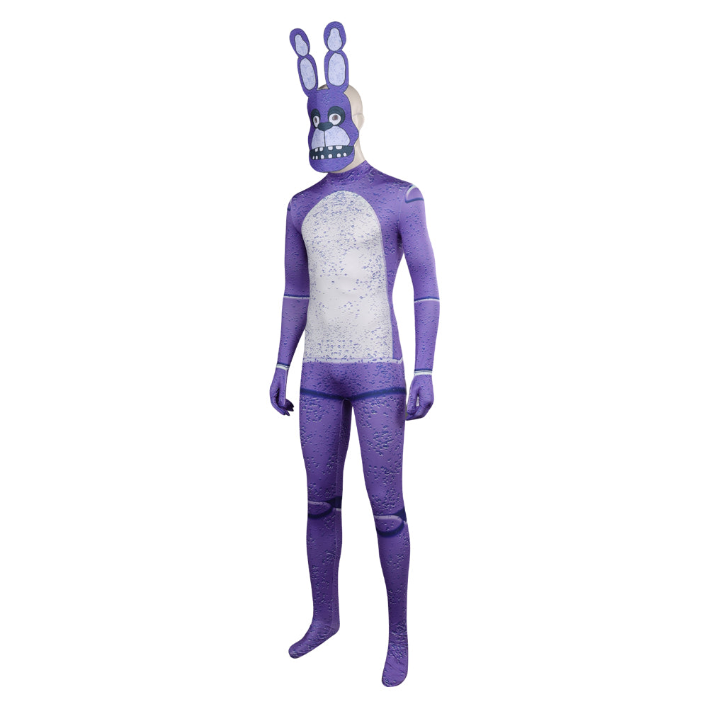 FNAF Bunnie Five Nights At Freddy's Jumpsuits with Mask Bonnie the Bunny Cosplay Costume Halloween Carnival Outfits