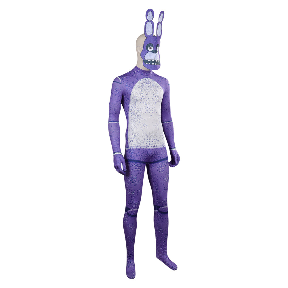 FNAF Bunnie Five Nights At Freddy's Jumpsuits with Mask Bonnie the Bunny Cosplay Costume Halloween Carnival Outfits