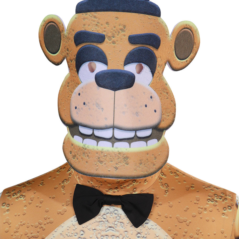 FNAF Freddy bear Five Nights At Freddy's Jumpsuits with Mask Cosplay Costume Halloween Carnival Outfits