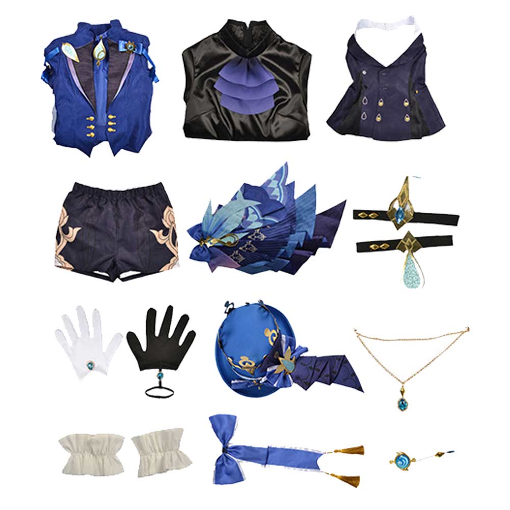 Game Genshin Impact Focalors Cosplay Costume Outfits Cosplay Costume Outfits Halloween Carnival Suit   