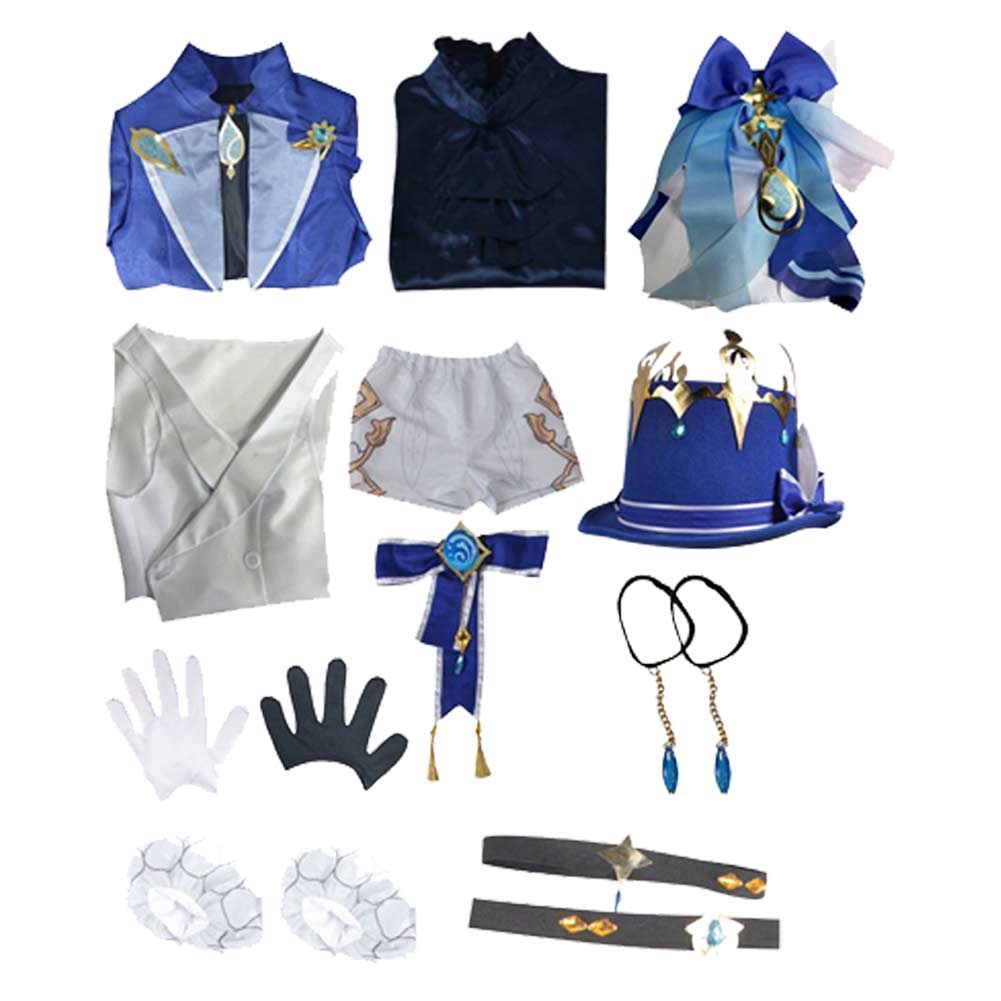 Genshin Impact Focalors Cosplay Costume Outfits Cosplay Costume Outfits Halloween Carnival Suit  