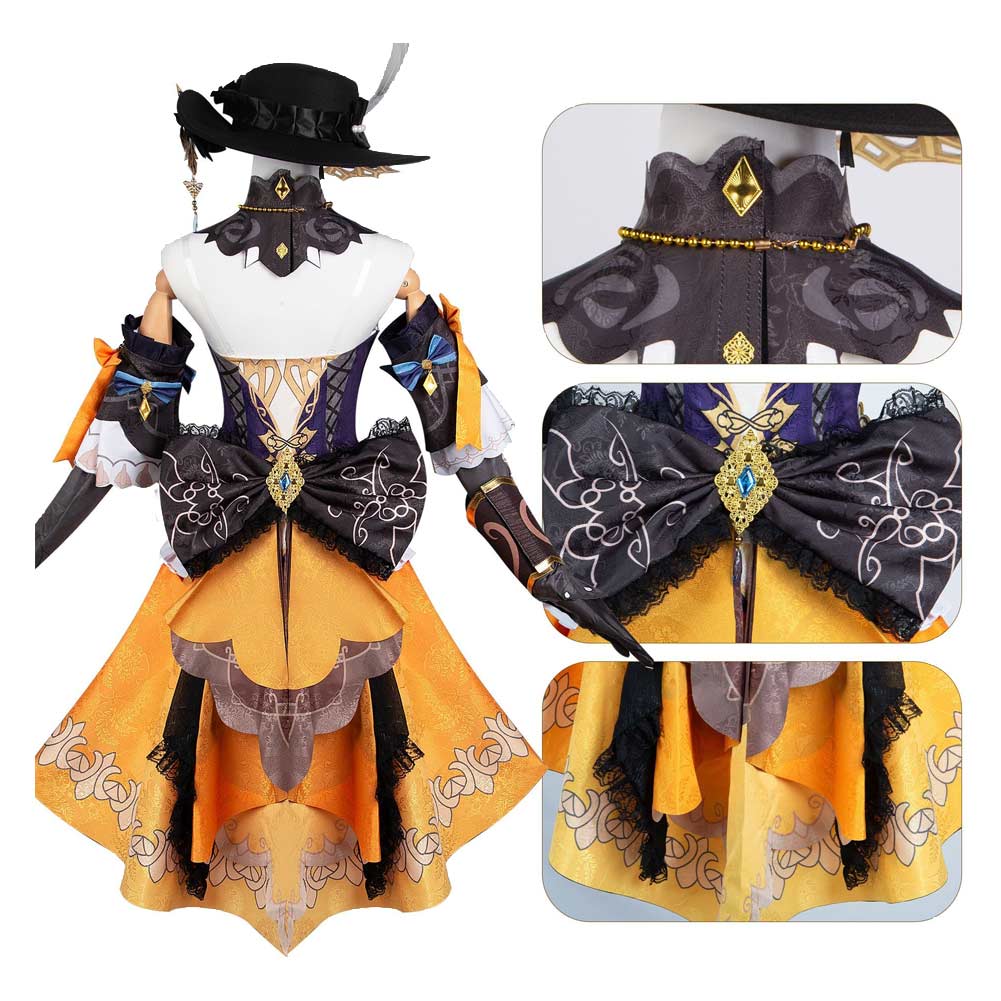Genshin Impact Navia Cosplay Costume Halloween Carnival Outfits