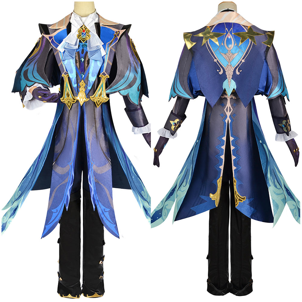 Genshin Impact Neuvillette Cosplay Costume Outfits Halloween Carnival Suit