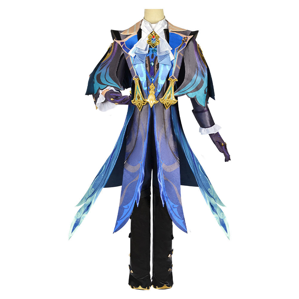 Genshin Impact Neuvillette Cosplay Costume Outfits Halloween Carnival Suit