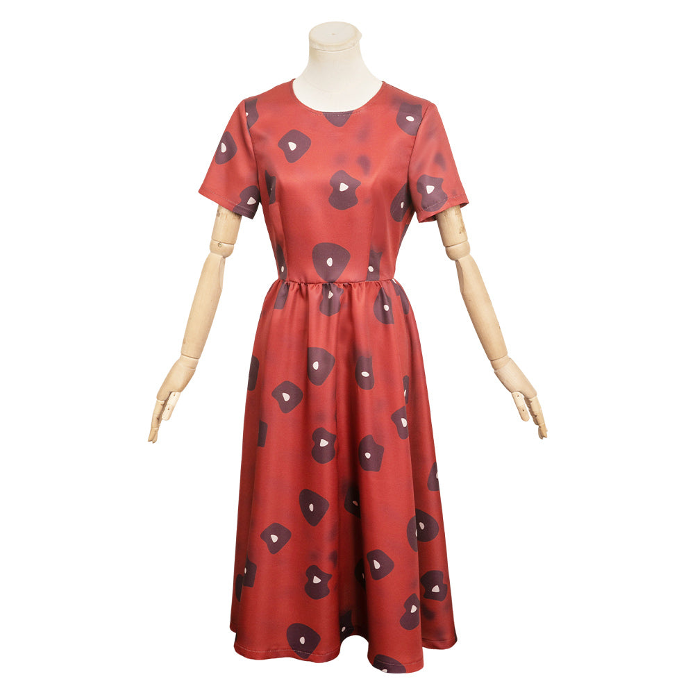 Ghost Girl Game Lethal Company red Dress Cosplay Costume