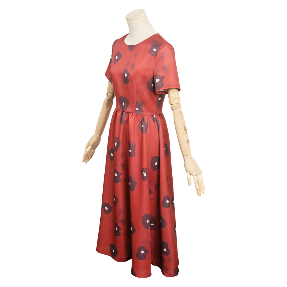 Ghost Girl Game Lethal Company red Dress Cosplay Costume