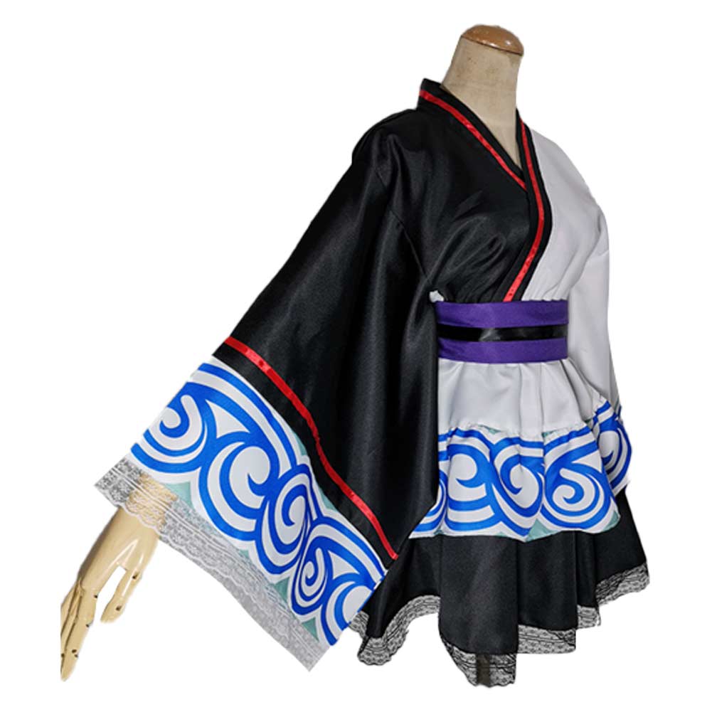 GINTAMA Sakata Gintoki Lolita Dress Cosplay Costume Halloween Party Outfit