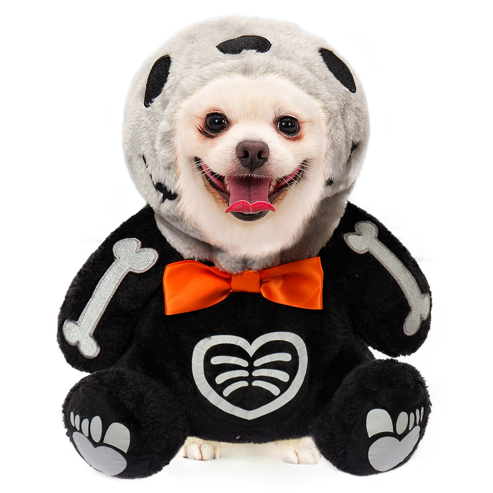 Halloween Skeleton Dog Costume Halloween Pet Costume Dogs Clothes for Small & Medium Dog