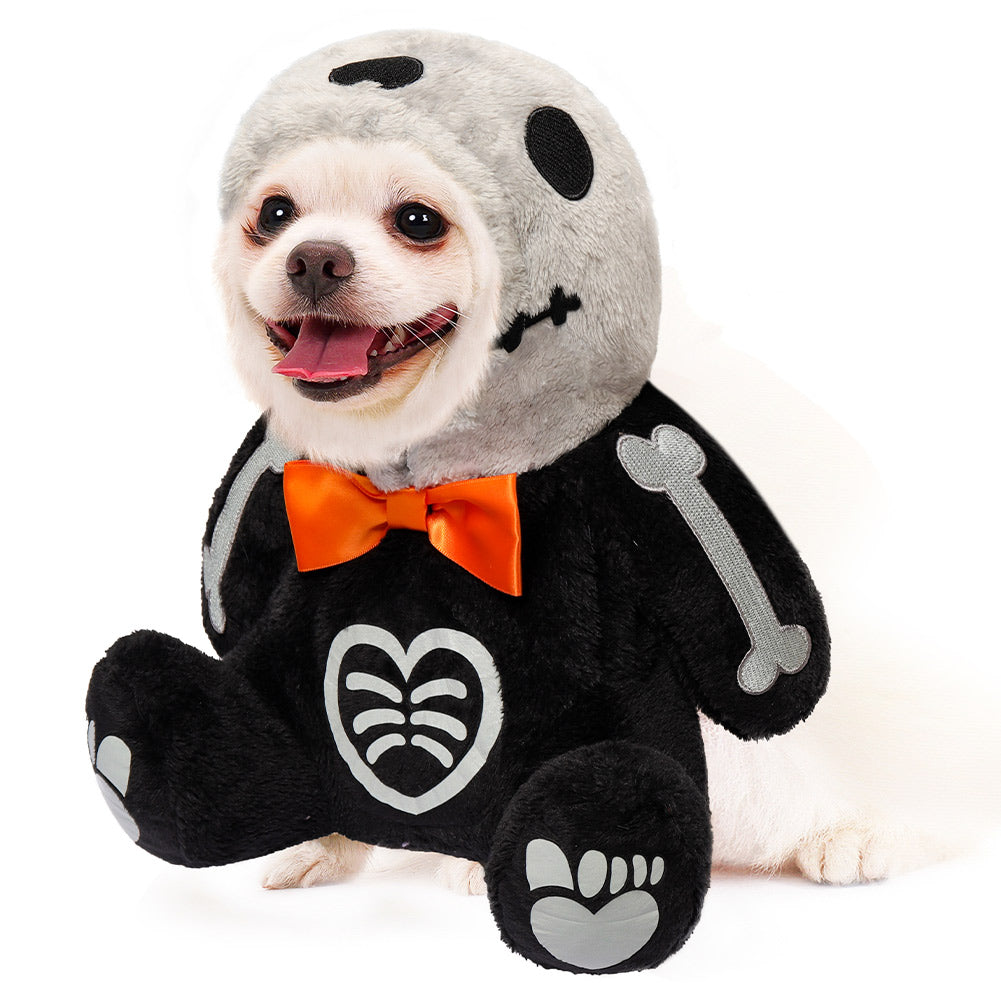 Halloween Skeleton Dog Costume Halloween Pet Costume Dogs Clothes for Small & Medium Dog