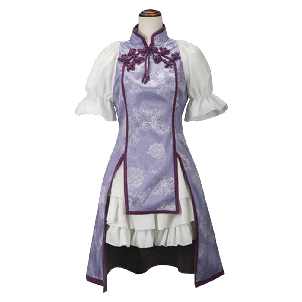 Homura Akemi The Puella Magi Cheongsam Cosplay Costume 