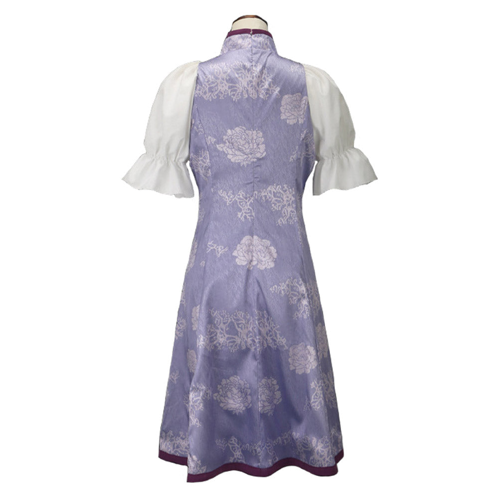 Homura Akemi The Puella Magi Cheongsam Cosplay Costume 