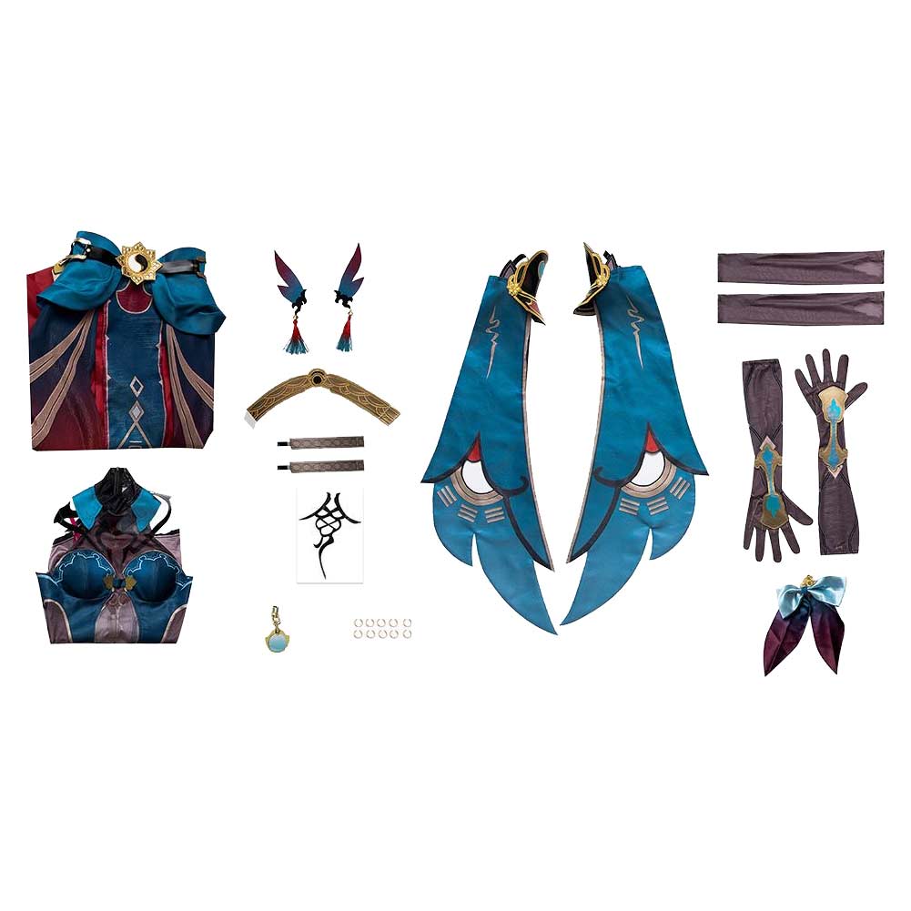 Honkai: Star Rail Hanya Costume Cosplay Halloween Carnival Outfits 