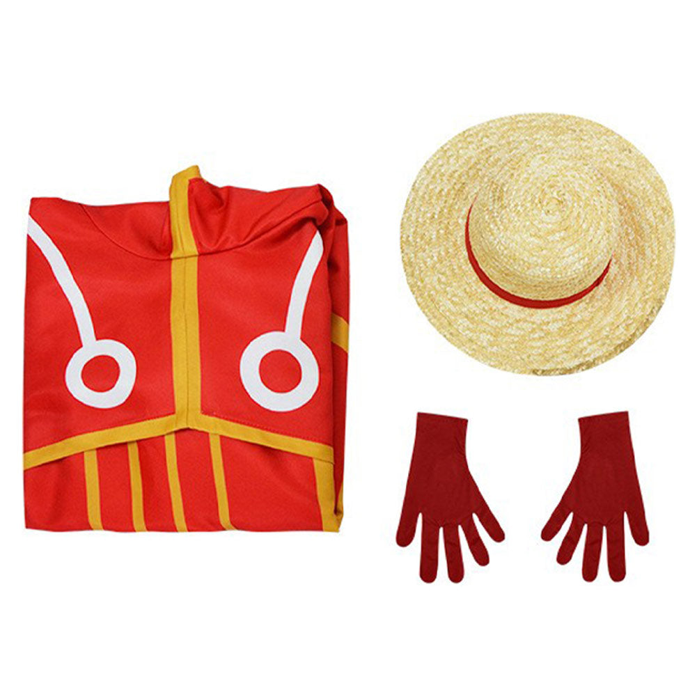 Kids Egghead Arc One Piece Luffy Cosplay Costume Outfits Halloween Carnival Party Suit   