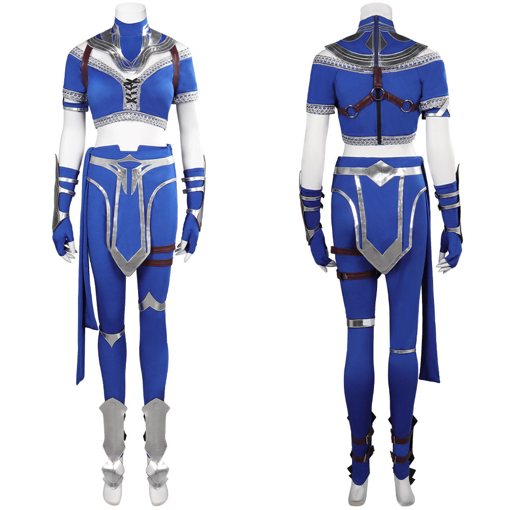 Kitana Mortal Kombat Kitana Cosplay Costume Halloween Carnival Party fighter Suit