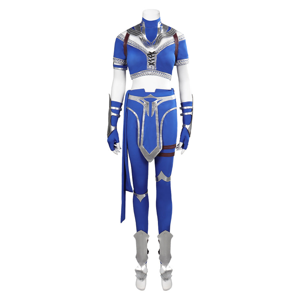 Kitana Mortal Kombat Kitana Cosplay Costume Halloween Carnival Party fighter Suit