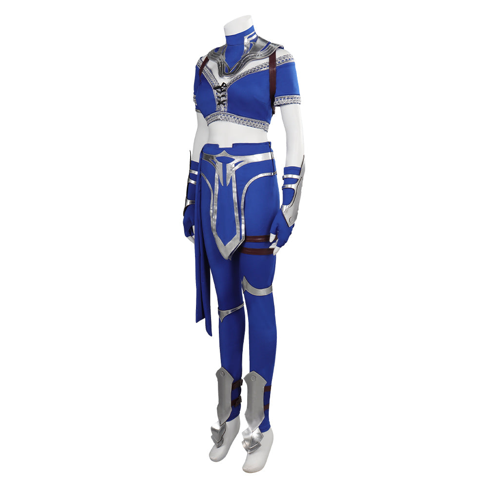 Kitana Mortal Kombat Kitana Cosplay Costume Halloween Carnival Party fighter Suit